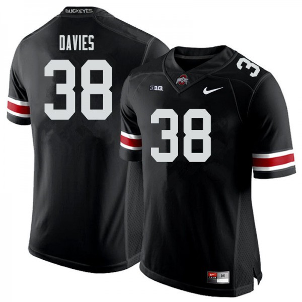 Ohio State Buckeyes #38 Marvin Davies Men Stitch Jersey Black